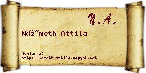 Németh Attila névjegykártya