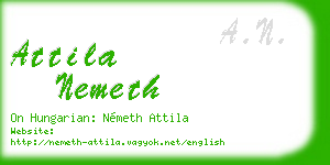 attila nemeth business card