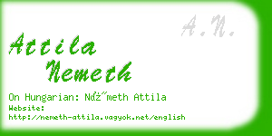 attila nemeth business card